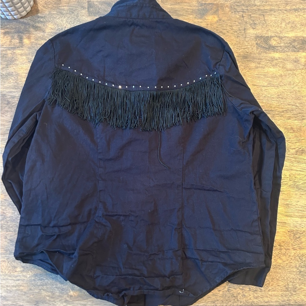 Cumberland Outfitters Women’s Western Shirt Size Medium Black - Picture 3 of 6